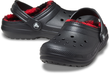 Load image into Gallery viewer, Crocs Classic Lined Buff Checked Clogs - Kids (Black)(Sizes C11-J6)
