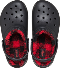 Load image into Gallery viewer, Crocs Classic Lined Buff Checked Clogs - Kids (Black)(Sizes C11-J6)
