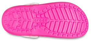 Crocs Classic Fuzz Lined Clogs - Kids (Pink Crush/Multi)(Sizes C11-J6)