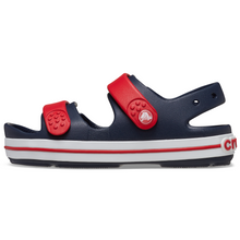 Load image into Gallery viewer, Crocs Crocband Cruiser Sandal - Junior (Navy/Varsity Red)(Sizes C11-J4)
