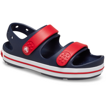 Load image into Gallery viewer, Crocs Crocband Cruiser Sandal - Junior (Navy/Varsity Red)(Sizes C11-J4)
