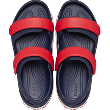 Load image into Gallery viewer, Crocs Crocband Cruiser Sandal - Junior (Navy/Varsity Red)(Sizes C11-J4)
