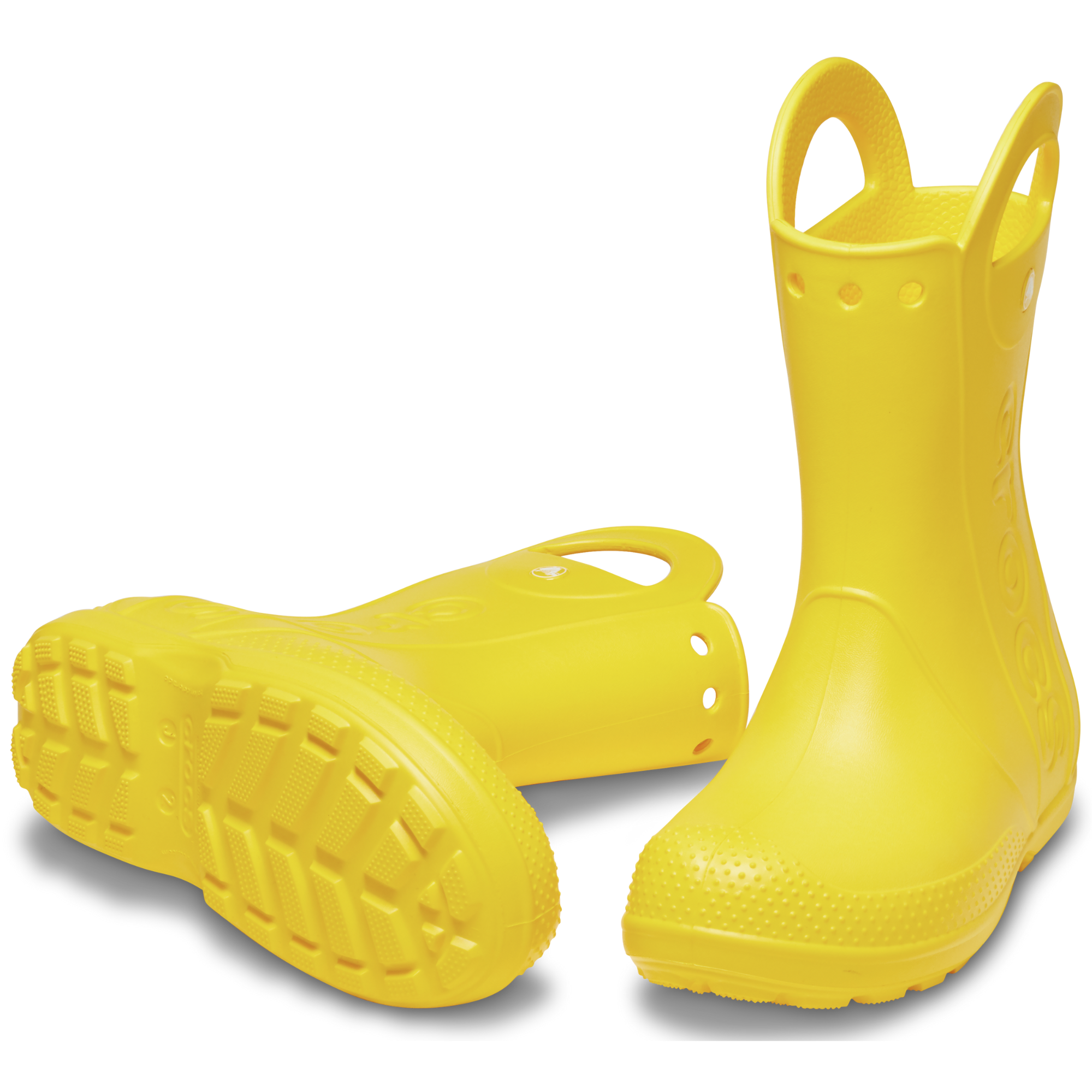 Crocs Junior Handle It Rain Wellies (Yellow)(Sizes C11-J6)