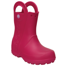 Load image into Gallery viewer, Crocs Kids Handle It Rain Wellies (Pink)(Sizes C8-J2)
