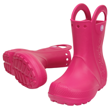 Load image into Gallery viewer, Crocs Kids Handle It Rain Wellies (Pink)(Sizes C8-J2)
