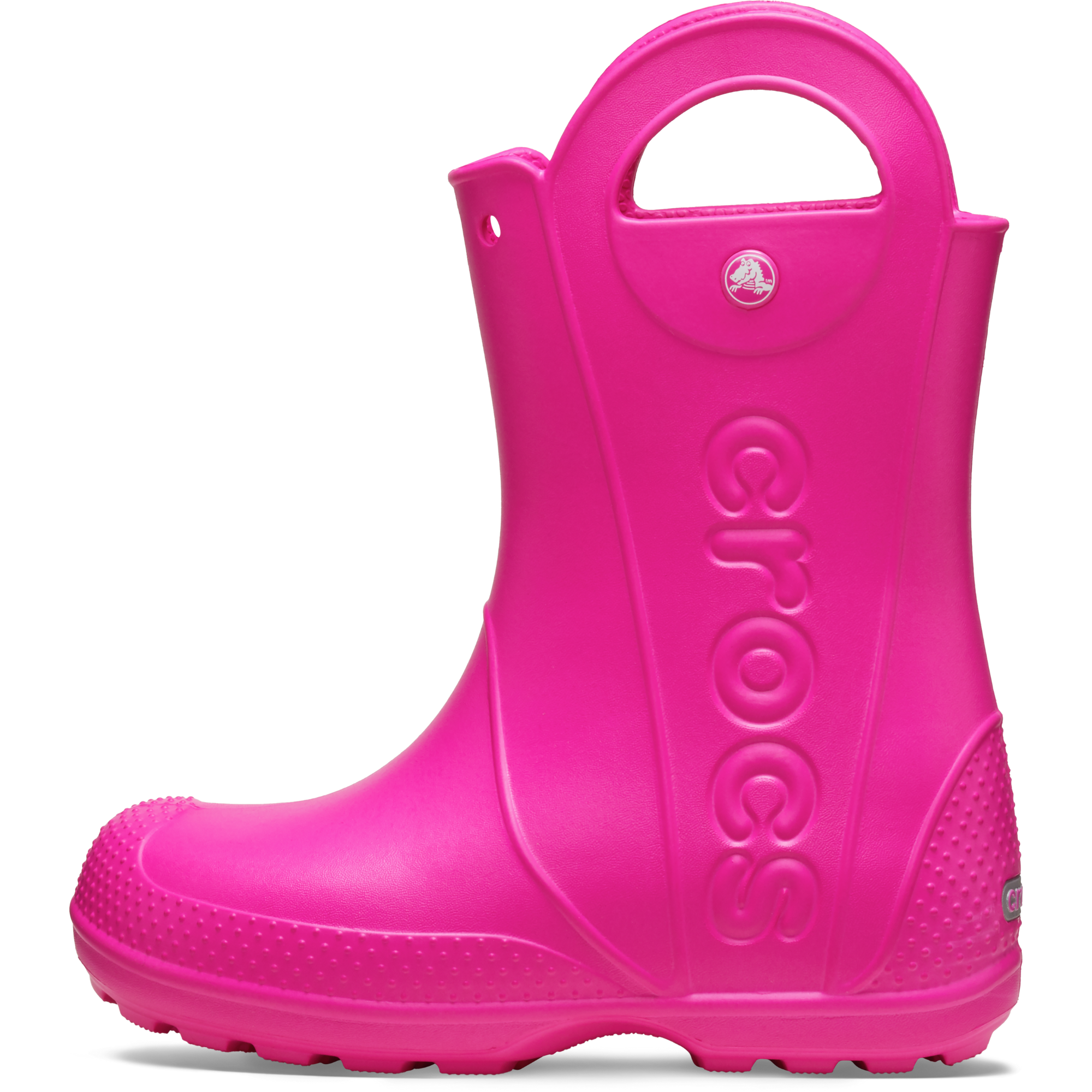 Crocs Toddlers Handle It Rain Wellies (Pink Crush)(Sizes C4-C10)