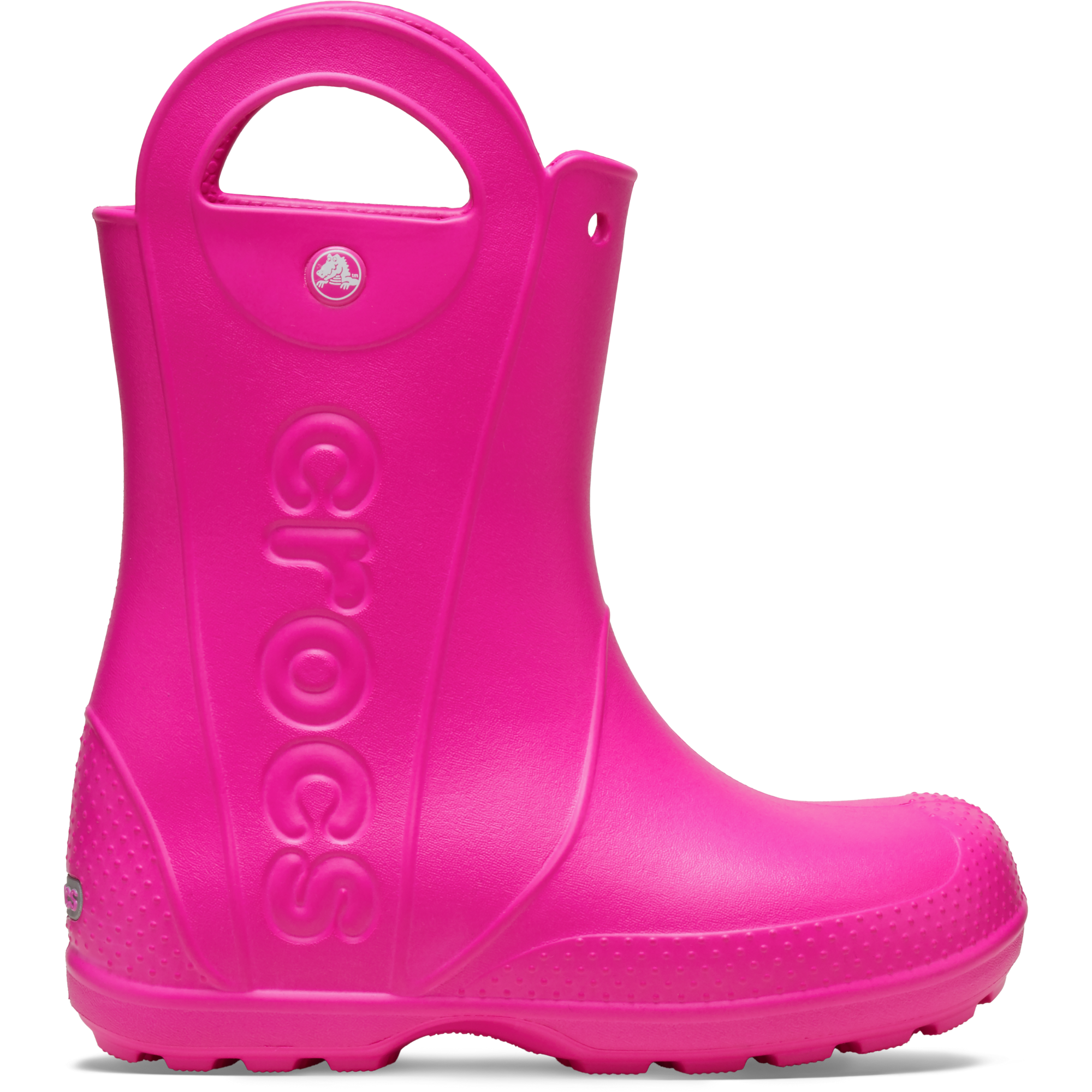 Crocs Toddlers Handle It Rain Wellies (Pink Crush)(Sizes C4-C10)