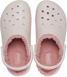 Crocs Unisex Classic Fuzz Lined Clogs (Quartz)