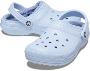 Crocs Unisex Classic Fuzz Lined Clogs (Blue Calcite)