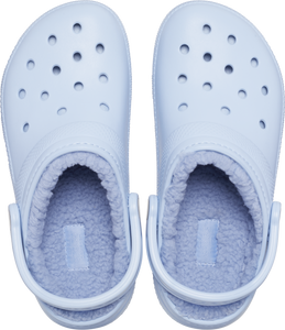 Crocs Unisex Classic Fuzz Lined Clogs (Blue Calcite)