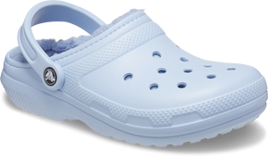 Crocs Unisex Classic Fuzz Lined Clogs (Blue Calcite)