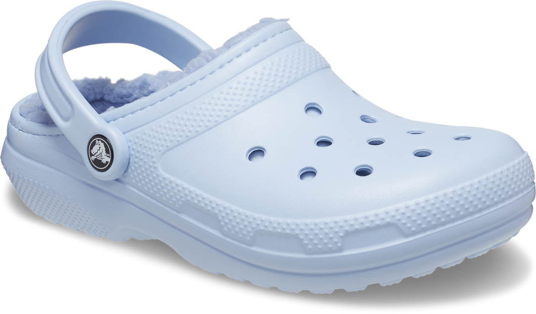 Crocs Unisex Classic Fuzz Lined Clogs (Blue Calcite)