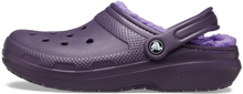 Load image into Gallery viewer, Crocs Unisex Classic Fuzz Lined Clogs (Dark Iris)
