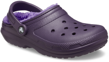 Load image into Gallery viewer, Crocs Unisex Classic Fuzz Lined Clogs (Dark Iris)
