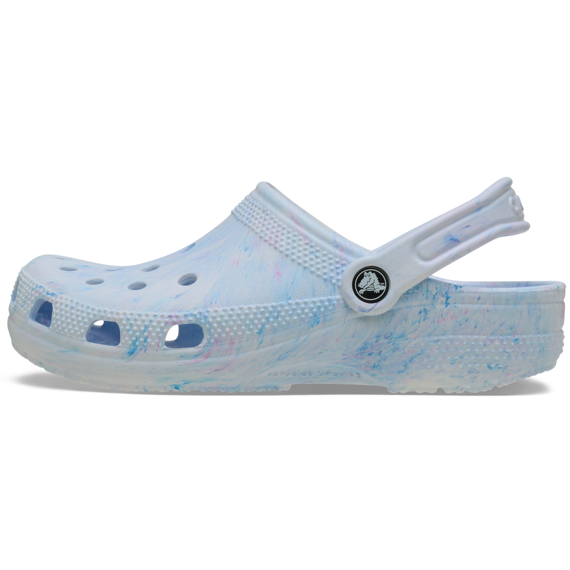 Crocs Unisex Classic Watercolour Marbled Clogs (Oxygen Swirl)