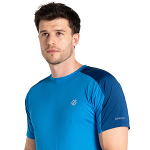 Dare 2B Men's Discernible II Short Sleeve Technical Tee (Athletic Blue/Laser Blue)