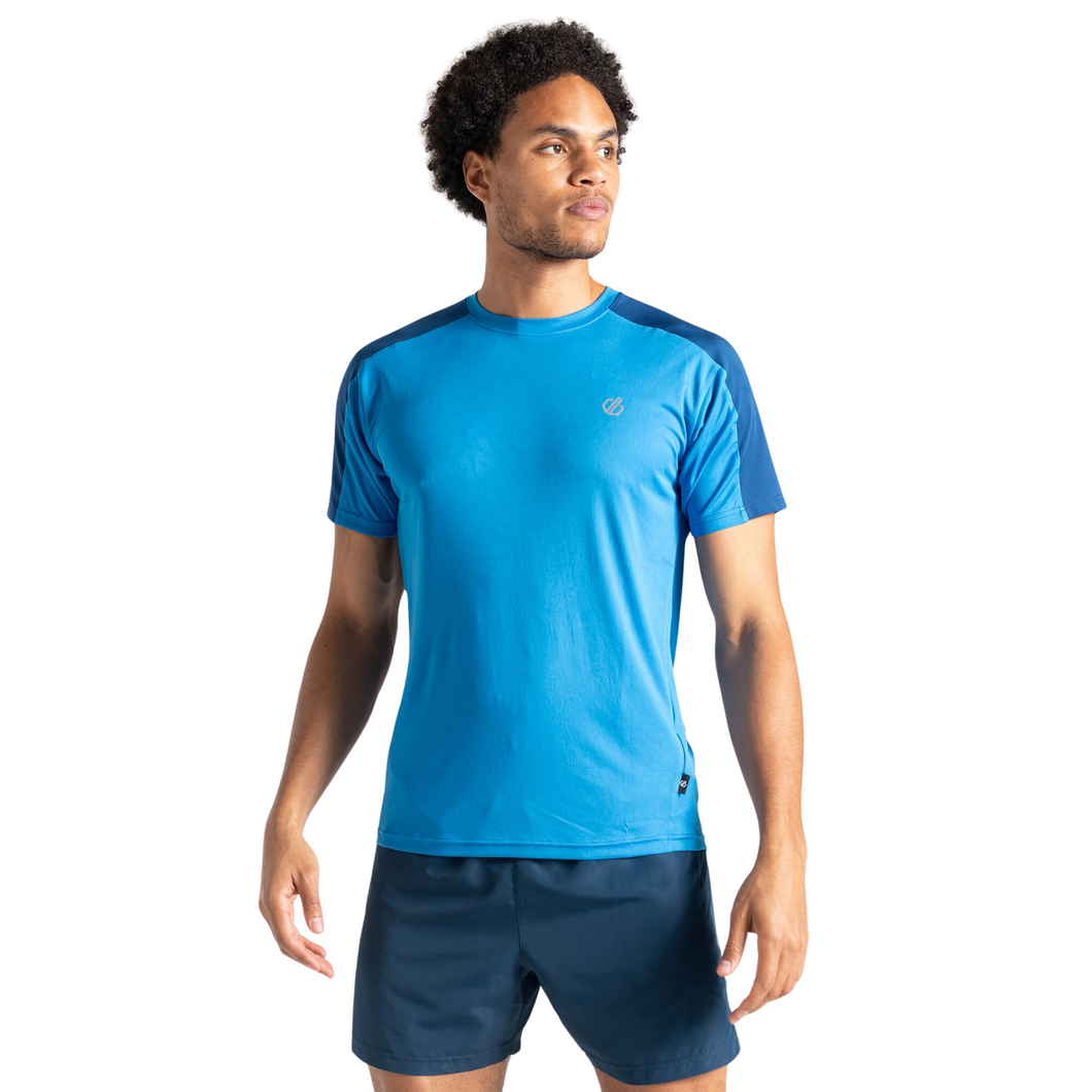 Dare 2B Men's Discernible II Short Sleeve Technical Tee (Athletic Blue/Laser Blue)