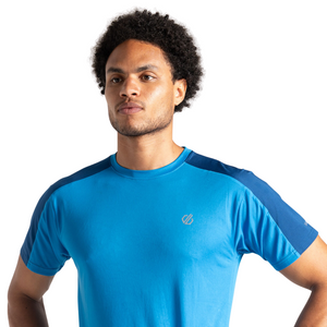 Dare 2B Men's Discernible II Short Sleeve Technical Tee (Athletic Blue/Laser Blue)