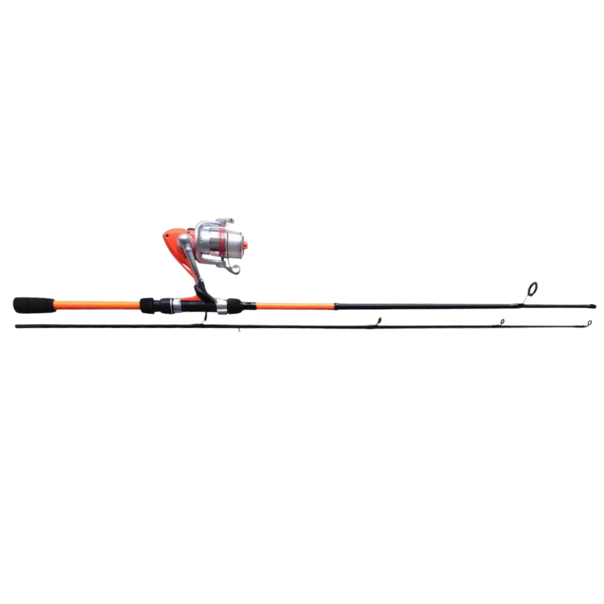 DAM Kids Vibe 6ft/1.8m 2 Section Spinning Rod + Reel + Line Combo (Orange)(5-20g)