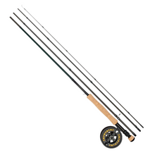 Load image into Gallery viewer, Daiwa 9ft6/2.9m S4 D Trout Fly Fishing Rod, Reel &amp; Line Combo (#7)
