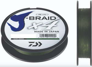 Daiwa J-Braid X4E (27lbs/0.21mm/135m)(Dark Green)