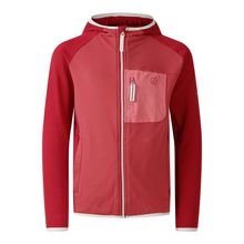 Load image into Gallery viewer, Dare 2B Kids Expedition Midlayer UPF50 Hooded Full Zip Fleece (Deep Claret)
