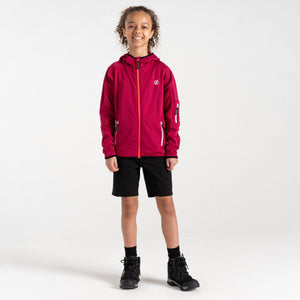 Dare 2B Kids Explore Full Zip Hooded Fleece (Berry Pink Marl)(Ages 3-16)