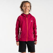 Load image into Gallery viewer, Dare 2B Kids Explore Full Zip Hooded Fleece (Berry Pink Marl)(Ages 3-16)
