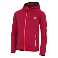 Load image into Gallery viewer, Dare 2B Kids Explore Full Zip Hooded Fleece (Berry Pink Marl)(Ages 3-16)
