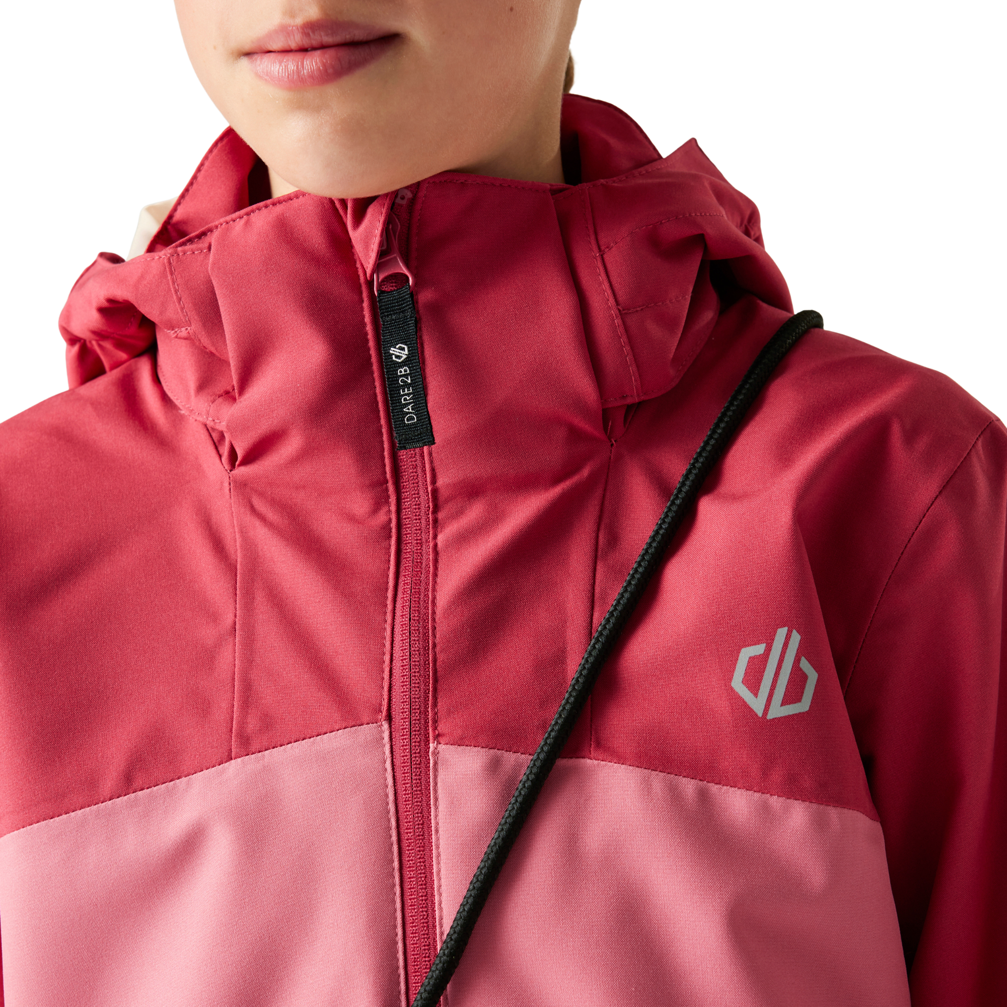 Dare 2B Kids Explore III Waterproof Jacket (Rapture Red/Deep Claret)