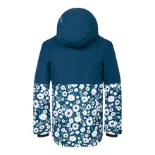 Load image into Gallery viewer, Dare 2B Kids Freehand Overhead Waterproof Insulated Half Zip Ski Jacket (Moonlight Denim/Daisy Print)(Ages 3-16)
