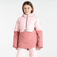 Load image into Gallery viewer, Dare 2B Kids Freehand Overhead Waterproof Insulated Half Zip Ski Jacket (Rose Pink)(Ages 3-16)
