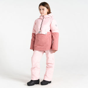 Dare 2B Kids Freehand Overhead Waterproof Insulated Half Zip Ski Jacket (Rose Pink)(Ages 3-16)