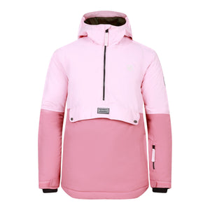 Dare 2B Kids Freehand Overhead Waterproof Insulated Half Zip Ski Jacket (Rose Pink)(Ages 3-16)