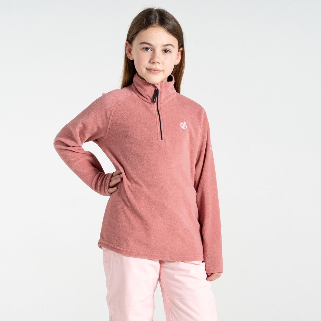 Dare 2B Kids Freehand Quarter Zip Fleece Top (Dusty Rose)(Ages 3-12)