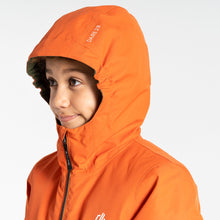 Load image into Gallery viewer, Dare 2B Kids Freehand Overhead Waterproof Insulated Half Zip Ski Jacket (Orange Rust/Green)(Ages 3-16)
