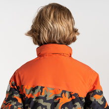 Load image into Gallery viewer, Dare 2B Kids Humour III Waterproof Insulated Ski Jacket (Orange Rust/Orange Rust Camo Print/Black)(Ages 3-16)
