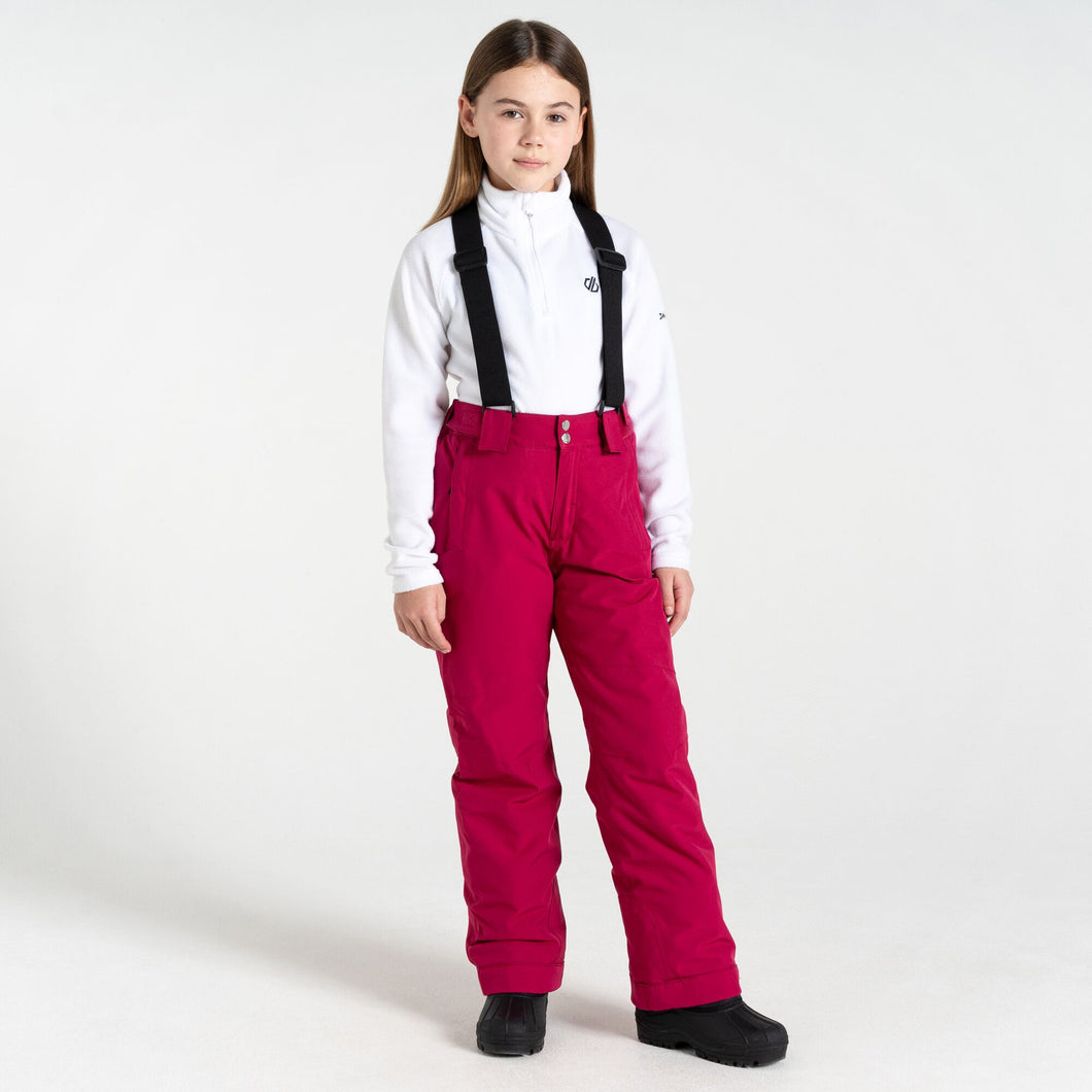 Dare 2B Kids Motive Waterproof Insulated Ski Trousers (Berry Pink)(Ages 3-16)