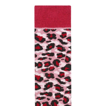 Load image into Gallery viewer, Dare 2B Kids Printed Ski Socks (Dusty Rose/Cheetah Print)(UKJ12-UK3)
