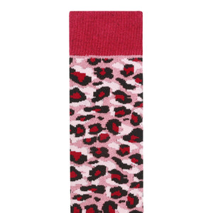 Dare 2B Kids Printed Ski Socks (Dusty Rose/Cheetah Print)(UKJ12-UK3)