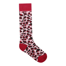 Load image into Gallery viewer, Dare 2B Kids Printed Ski Socks (Dusty Rose/Cheetah Print)(UKJ12-UK3)
