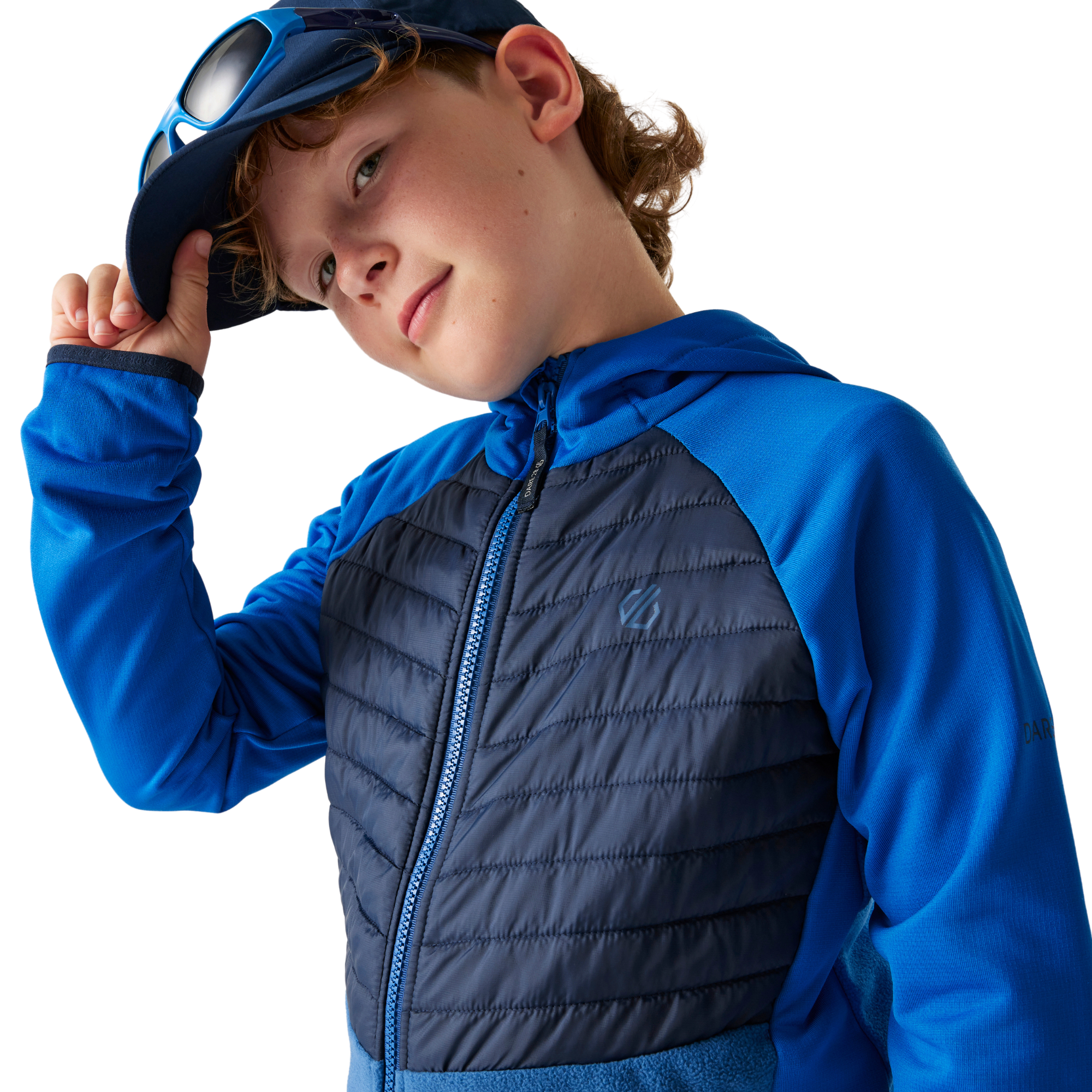 Dare 2B Kids Switch Out Hybrid Insulated Jacket (Oxford Blue/Set Sail)