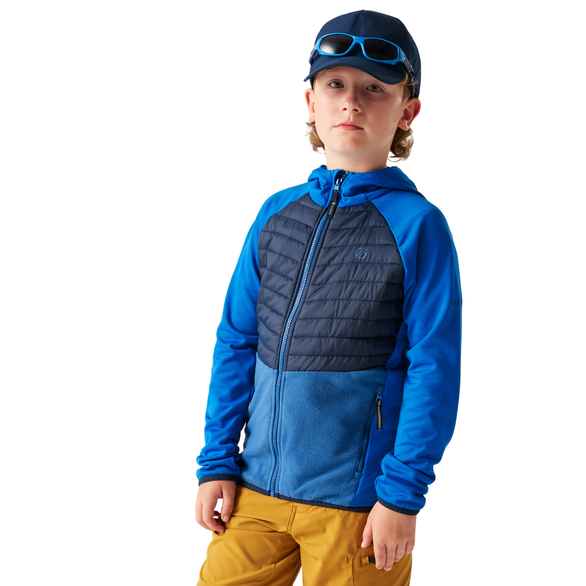 Dare 2B Kids Switch Out Hybrid Insulated Jacket (Oxford Blue/Set Sail)