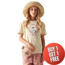 Load image into Gallery viewer, Dare 2B Kids Trailblaze III UPF50 Short Sleeve Tee (Almond Milk)
