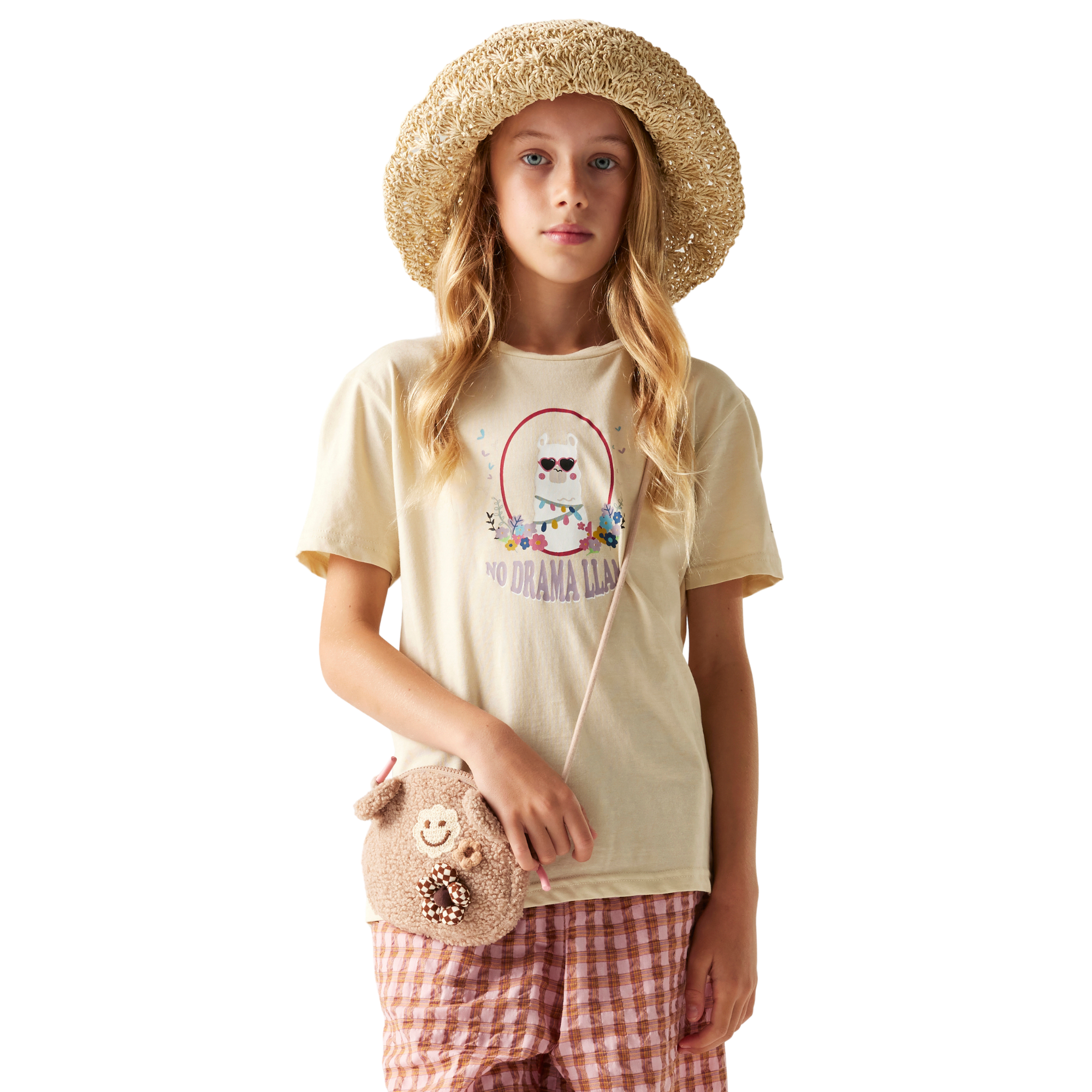 Dare 2B Kids Trailblaze III UPF50 Short Sleeve Tee (Almond Milk)