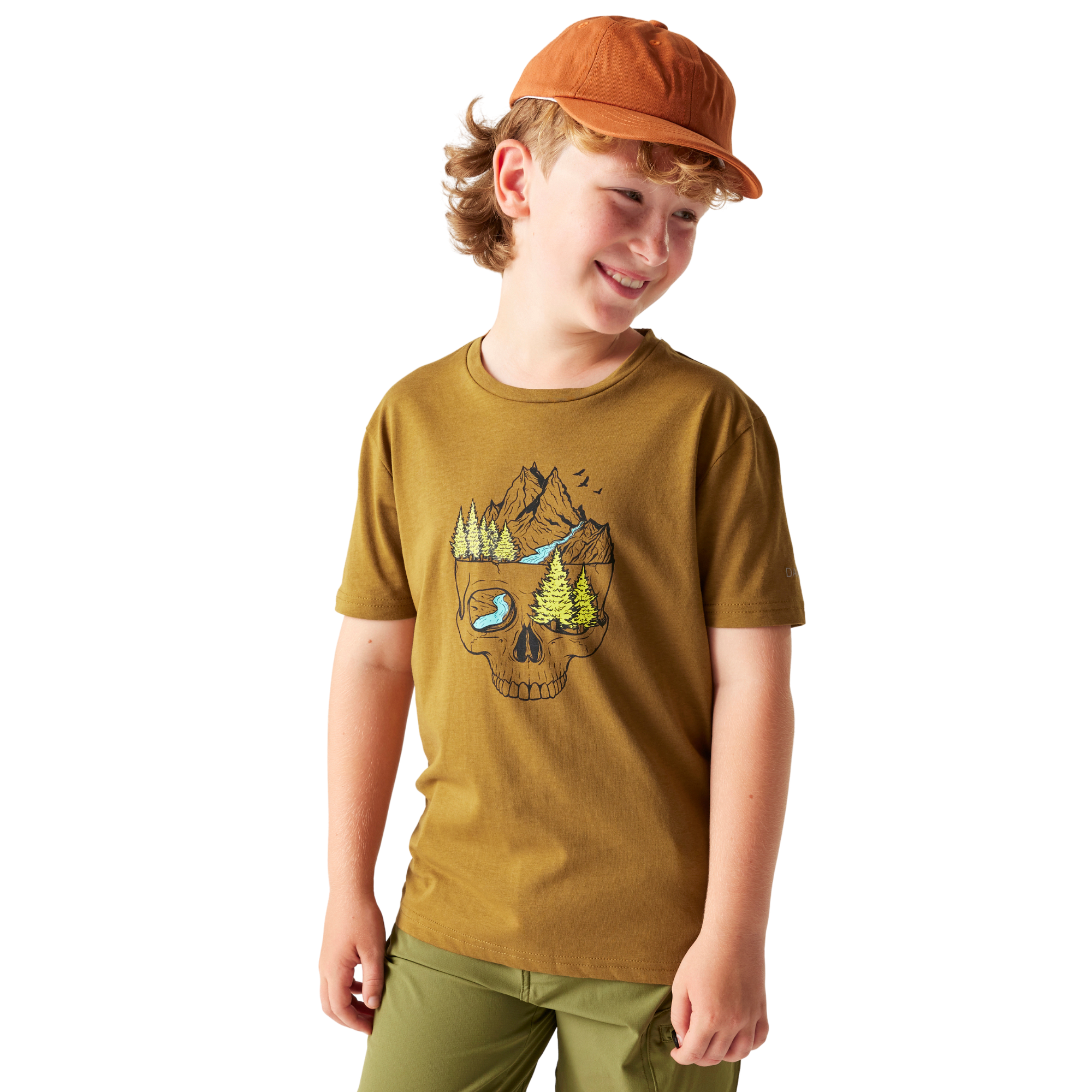 Dare 2B Kids Trailblaze III UPF50 Short Sleeve Tee (Dark Cumin)