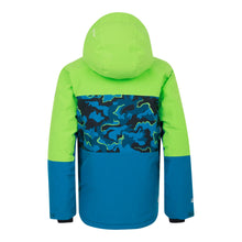 Load image into Gallery viewer, Dare 2B Kids Traverse II Waterproof Insulated Ski Jacket (Green/Blue Camo Print)(Ages 3-16)
