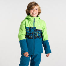 Load image into Gallery viewer, Dare 2B Kids Traverse II Waterproof Insulated Ski Jacket (Green/Blue Camo Print)(Ages 3-16)
