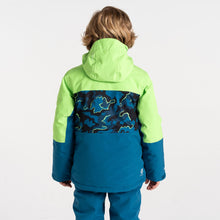 Load image into Gallery viewer, Dare 2B Kids Traverse II Waterproof Insulated Ski Jacket (Green/Blue Camo Print)(Ages 3-16)
