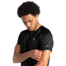 Load image into Gallery viewer, Dare 2B Men&#39;s Accelerate Short Sleeve Technical Tee (Black)
